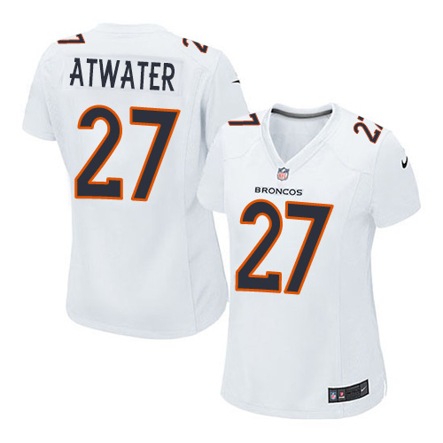 Women's Game Steve Atwater Nike Jersey White - #27 Event NFL Denver Broncos